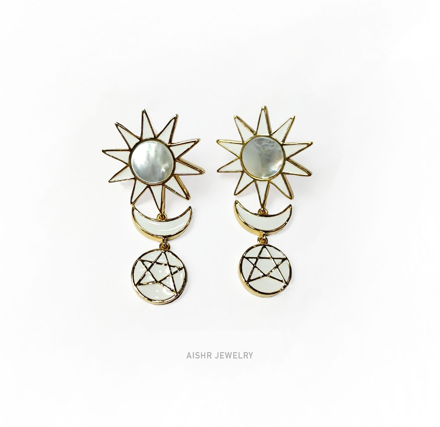 Sun Moon Money Earrings