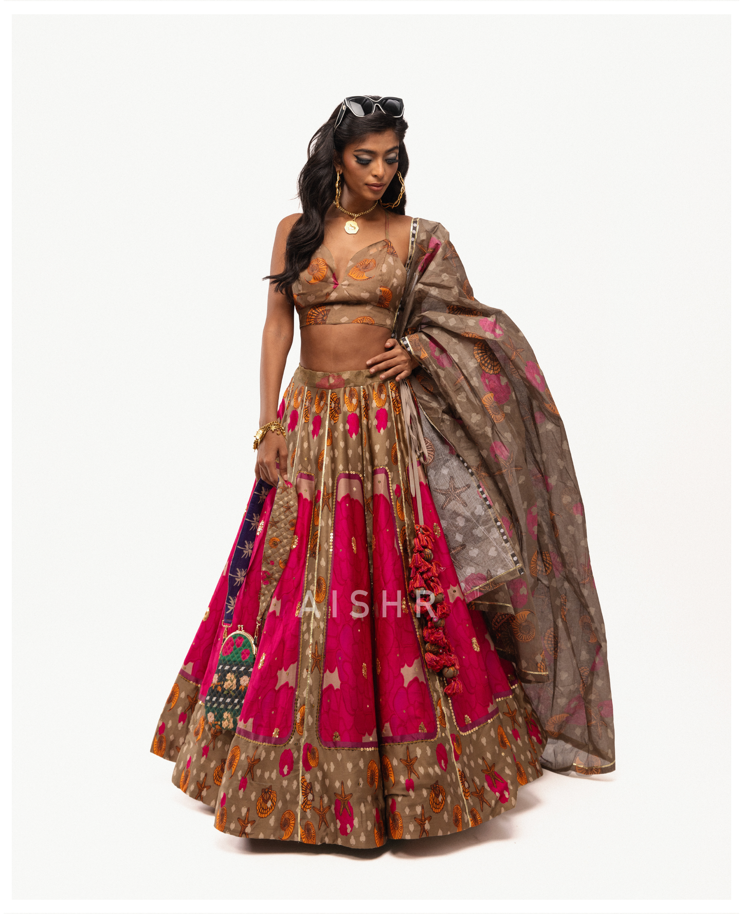 Sea and Shells Lehenga