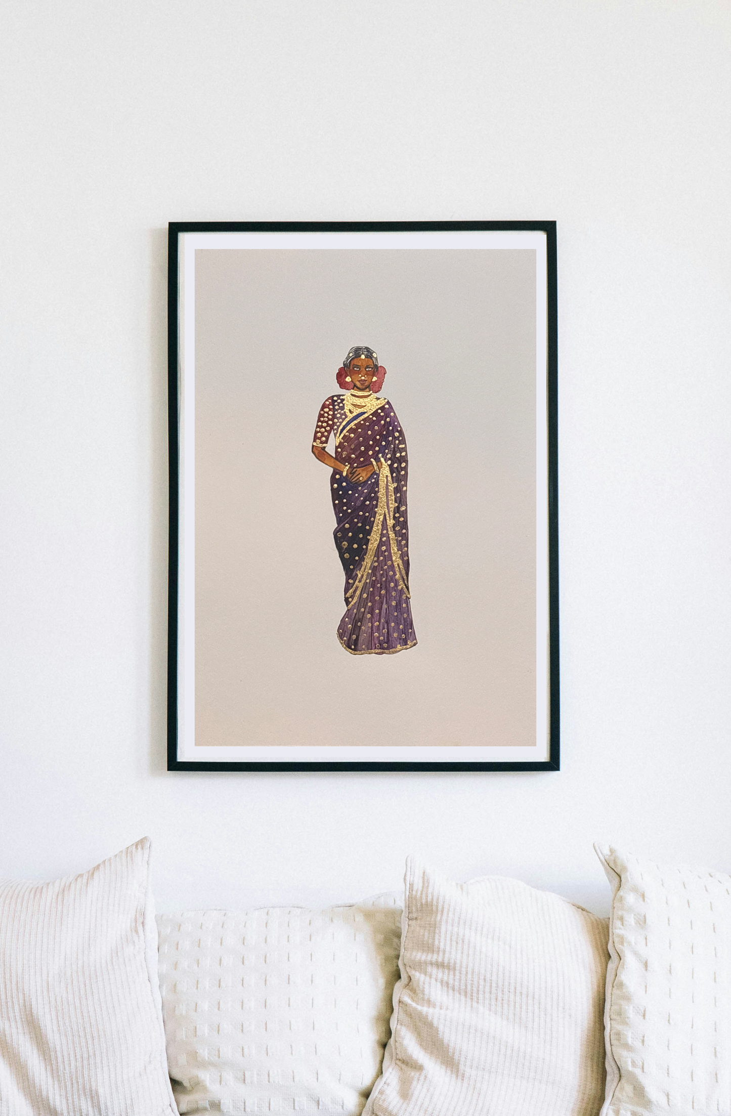 Lady in saree 3 - A3 original