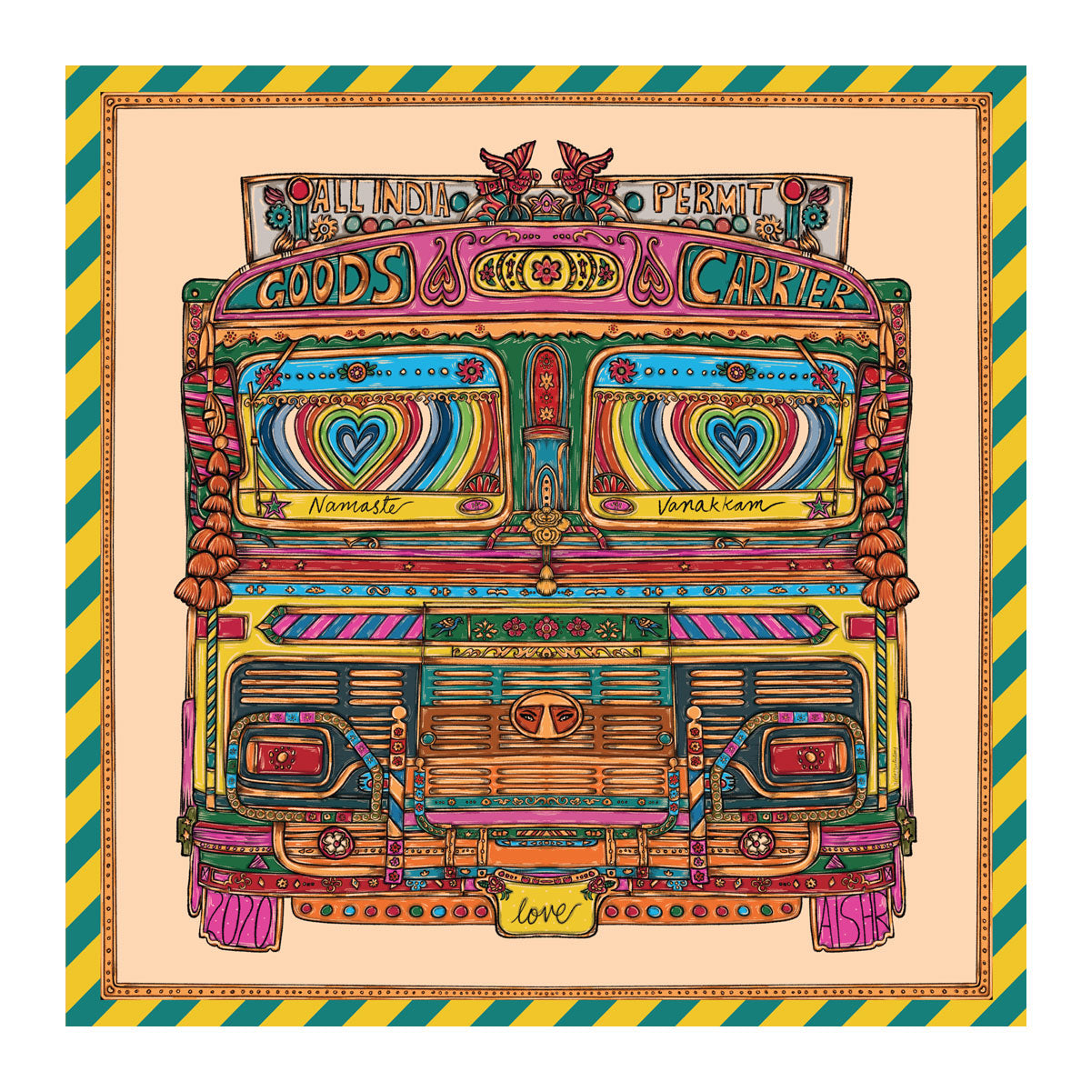 Goods Carrier 48in x 48in Scarf