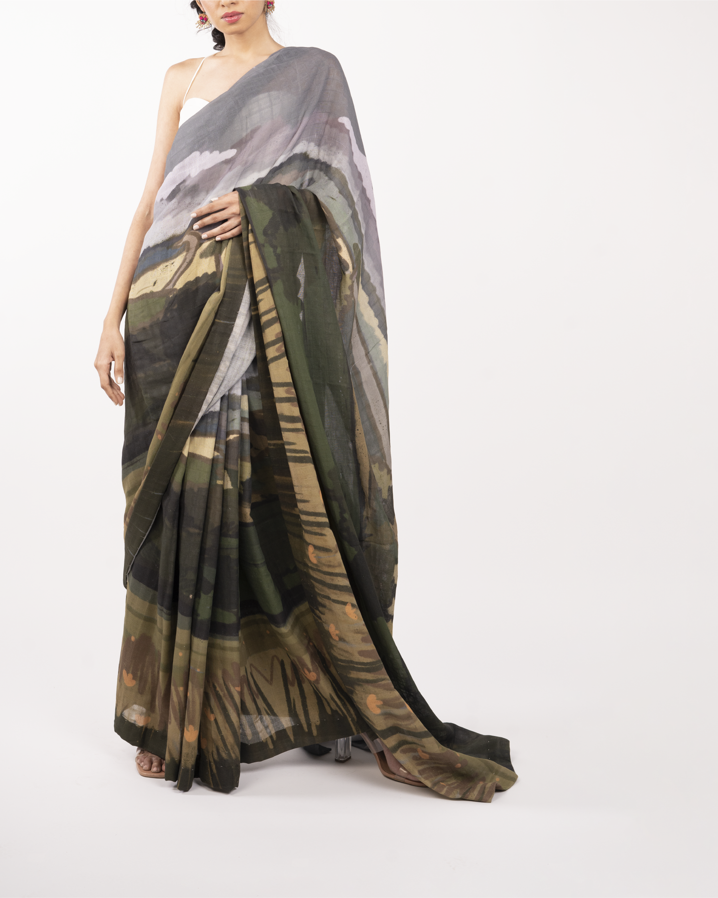 Green Land Saree
