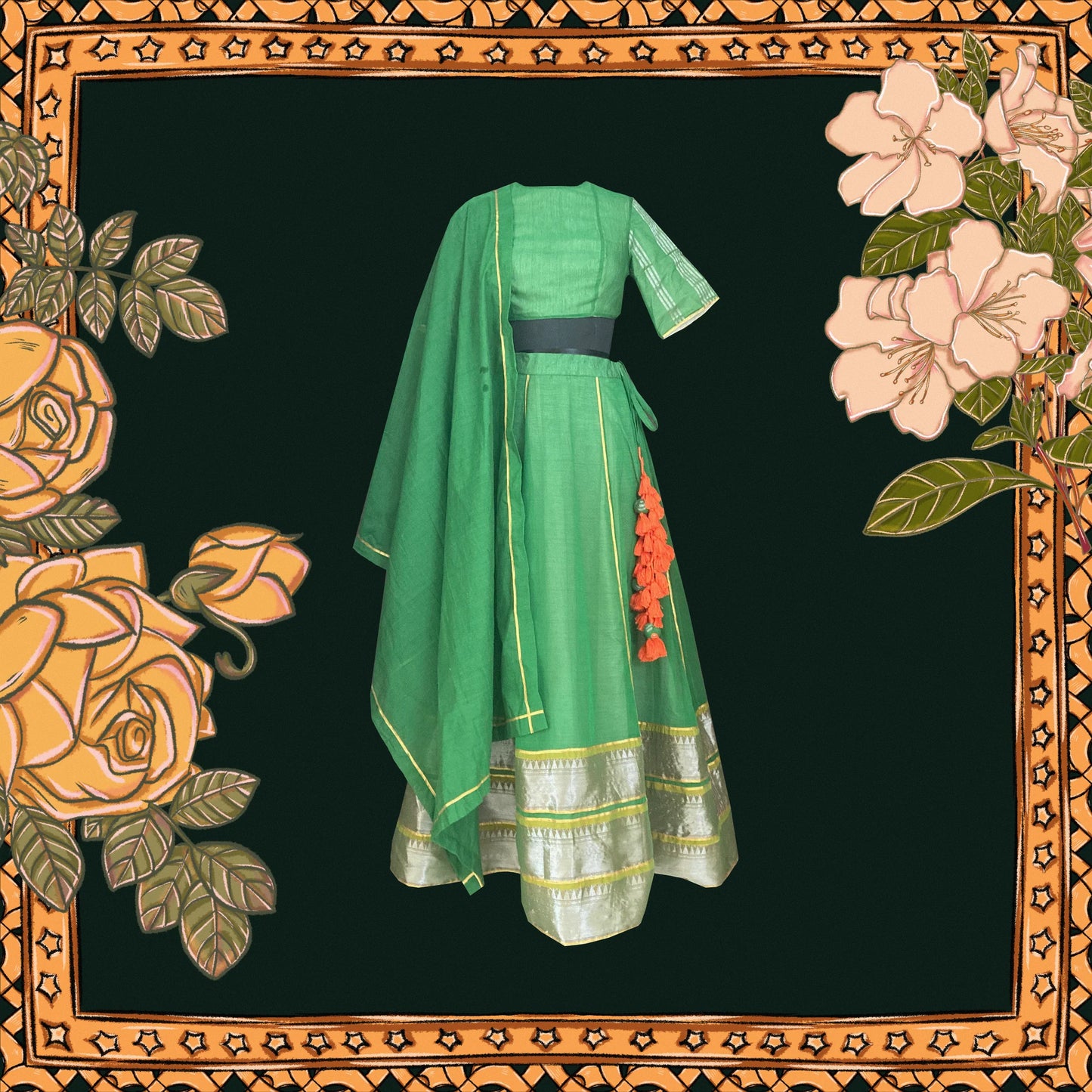Gorgeous Green Lehenga