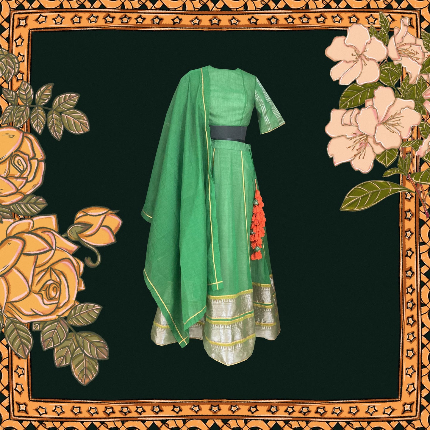 Gorgeous Green Lehenga