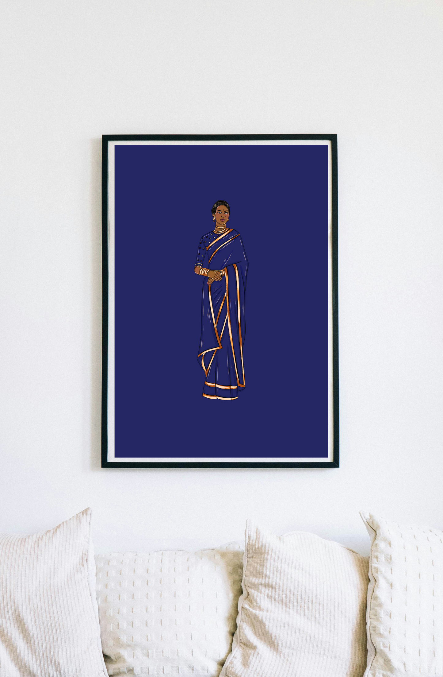 Lady in Saree 1 Print