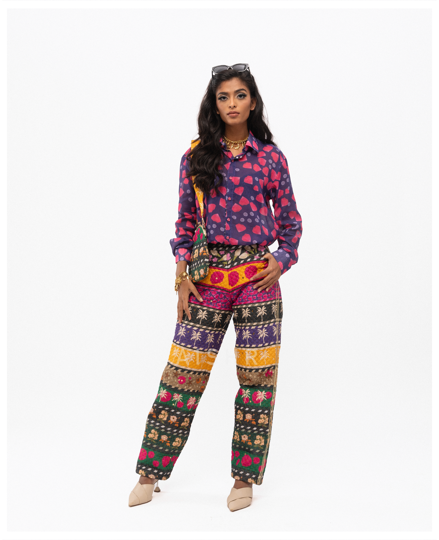 Ooty Roja Shirt with Power Quilted Pants and Power Quilted Vest Set