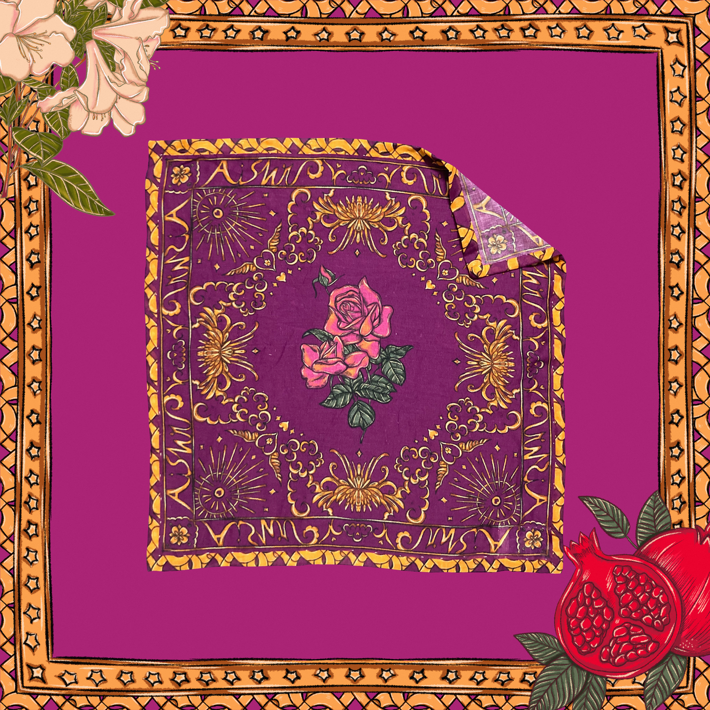 Pink Rose Petit Scarf