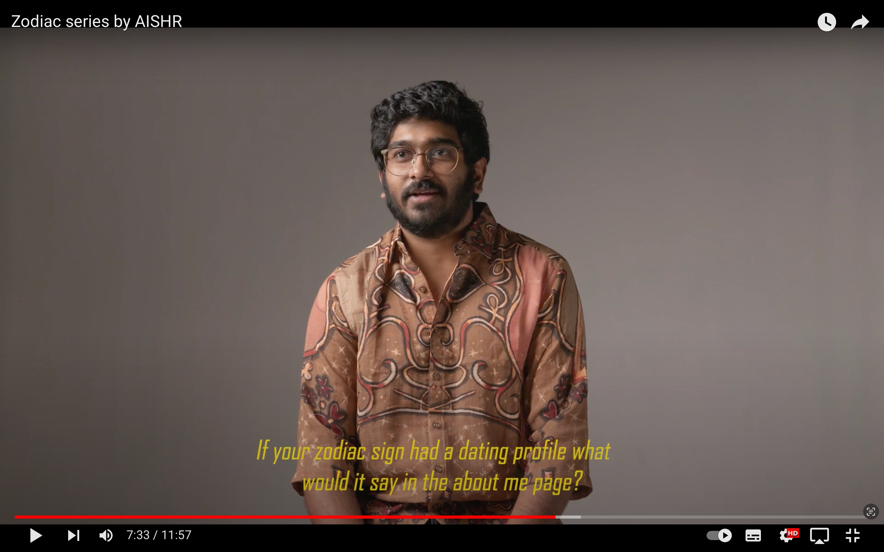 Load video: Zodiac Video by AISHR