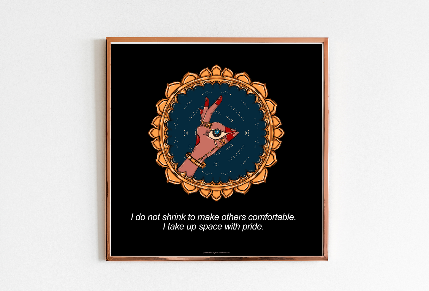 I do not shrink to make others comfortable. I take up space with pride. Aishr 500 – Drop 5/500