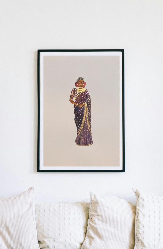 Lady in saree 3 - A3 original