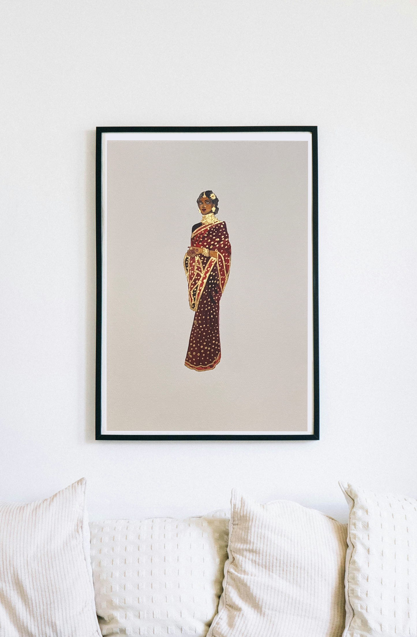 Lady in saree 5 - A3 original