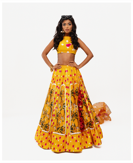 Turmeric Lehenga