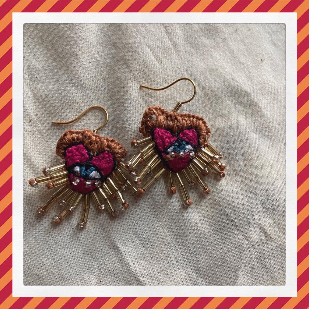 Brittle Heart Earrings