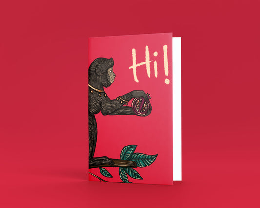 Hi Greeting Card