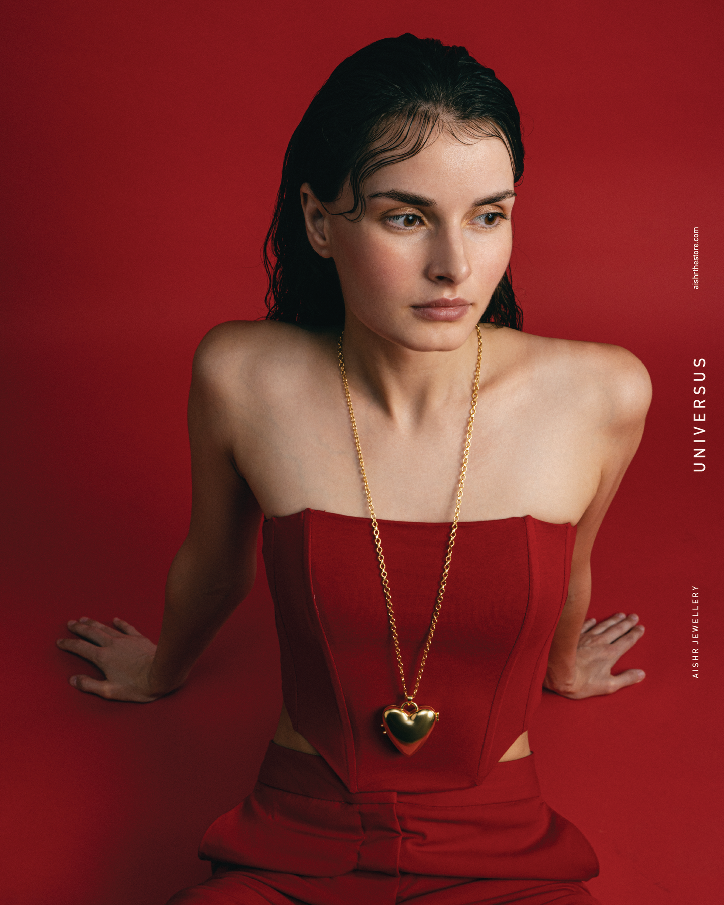 Love Heart Long Locket Chain