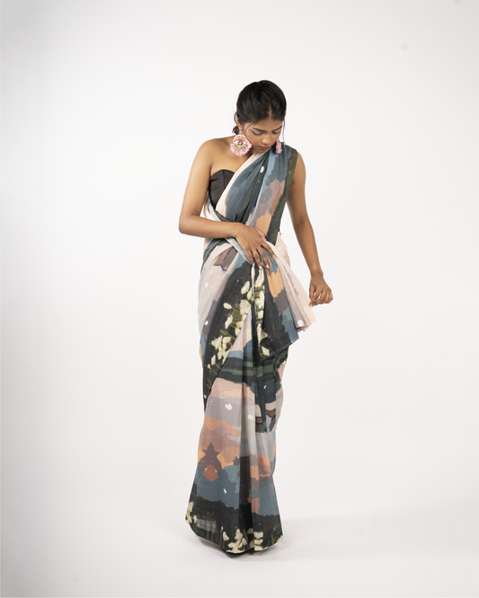 Boat Land Saree