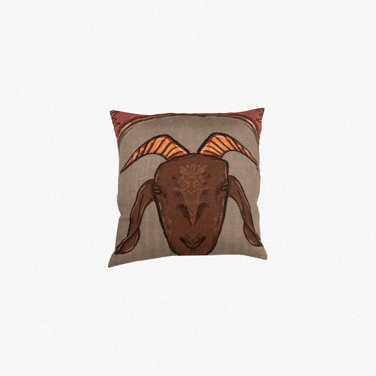Goat Cushion Cover