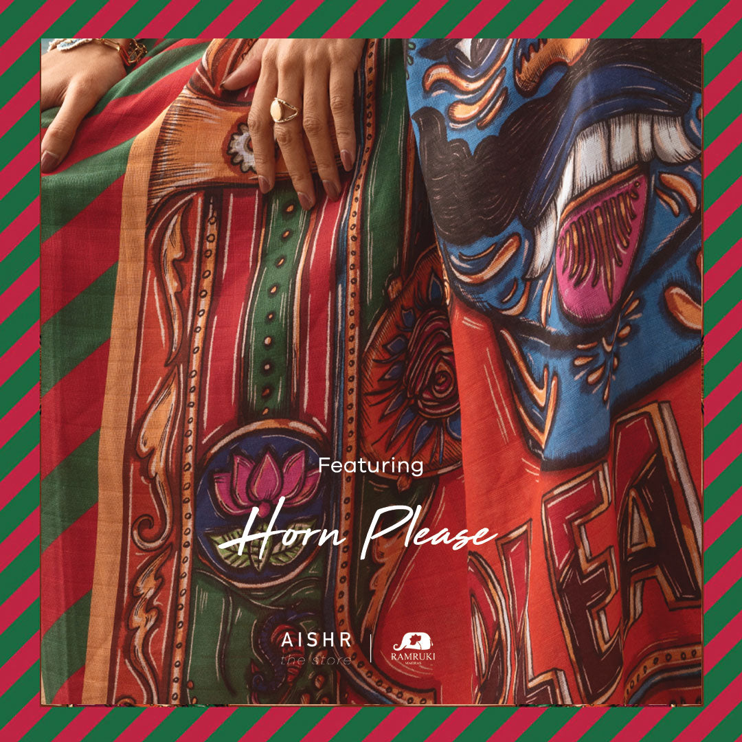 Horn Please Saree