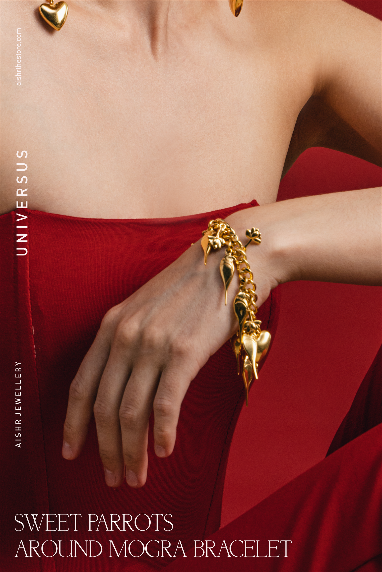 Sweet Parrots Around Mogra Bracelet