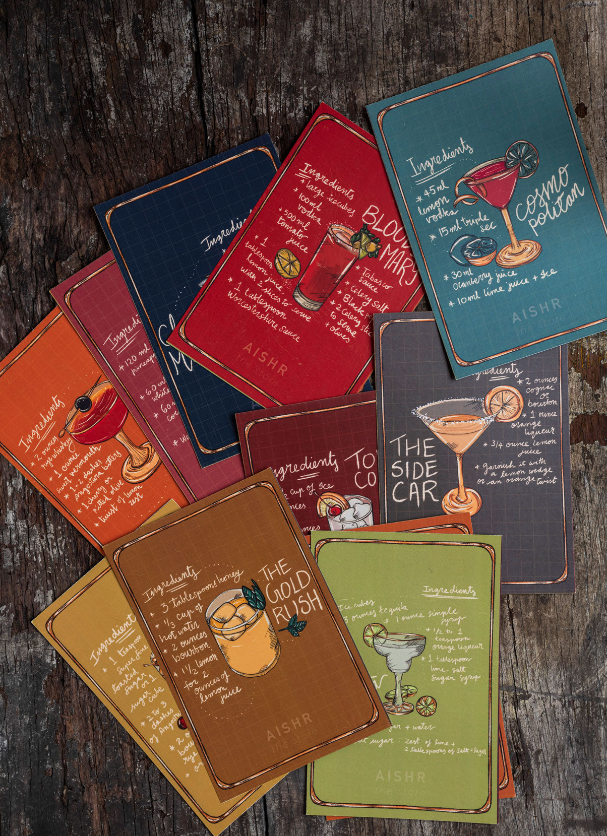 Cocktail Recipe Cards
