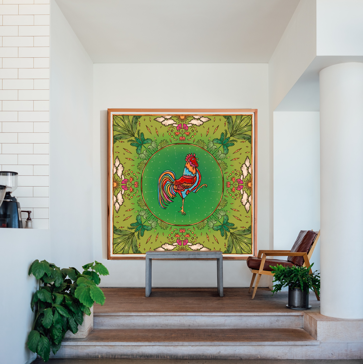 Year of the Rooster 4ft x 4ft